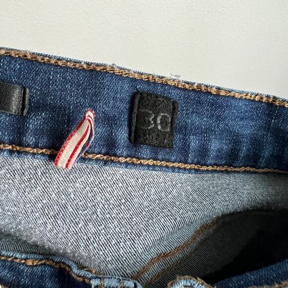 Sneak Peek Black Label Jeans Women's 30 Skinny Leg Mid Rise Distressed Stretch - Picture 7 of 7